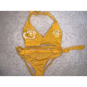 Roxy Yellow Heart Bikini Set